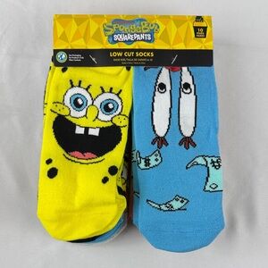 NWT SpongeBob SquarePants 10 Pack Unisex Socks